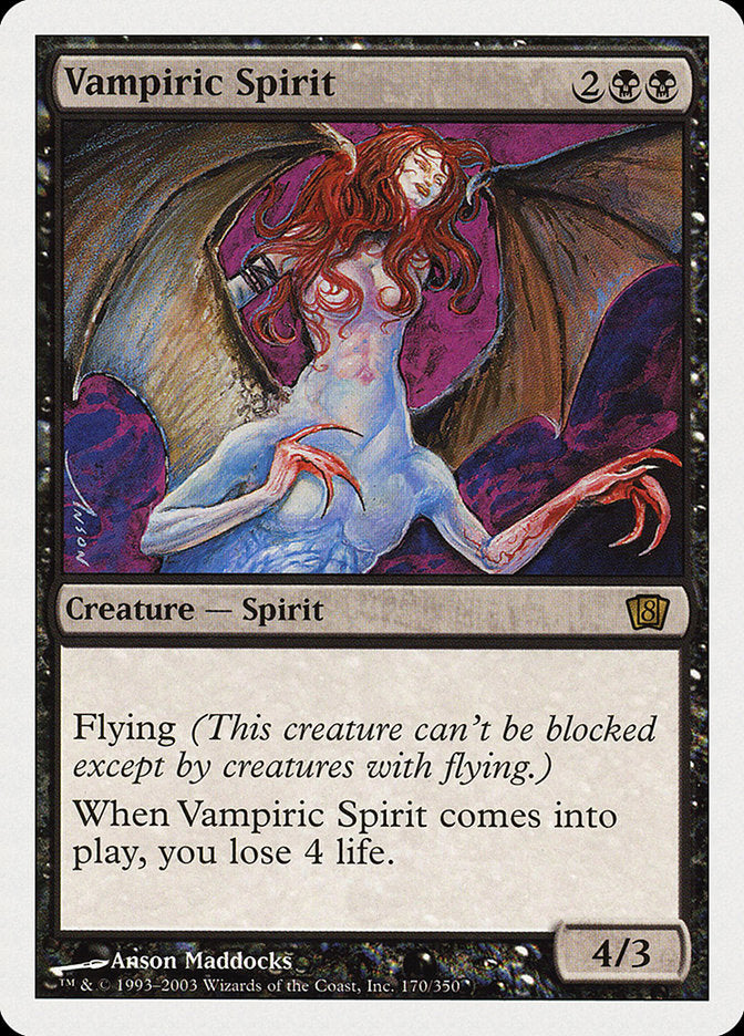 Vampiric Spirit (8th Edition) [Oversize Cards] Magic: The Gathering
