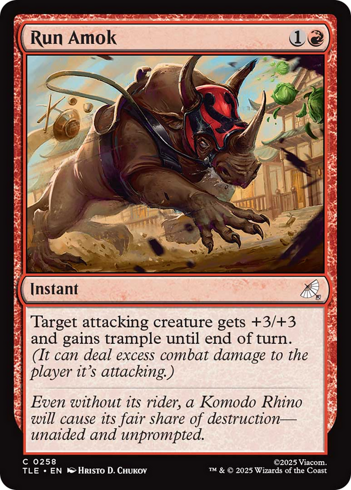 Run Amok [Avatar: The Last Airbender: Eternal-Legal] Magic: The Gathering
