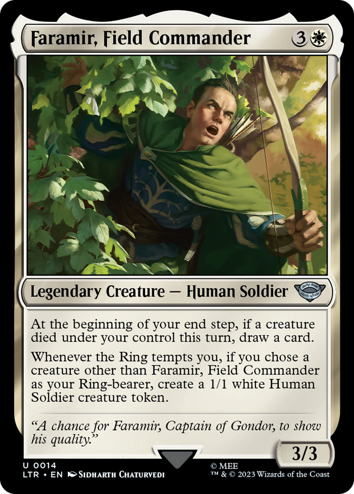 Faramir, Field Commander [The Lord of the Rings: Tales of Middle-Earth] Magic: The Gathering
