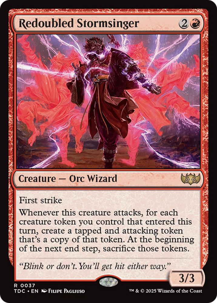 Redoubled Stormsinger [Tarkir: Dragonstorm Commander] Magic: The Gathering