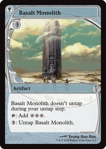 Basalt Monolith (Future Sight) [Mystery Booster 2] Magic: The Gathering