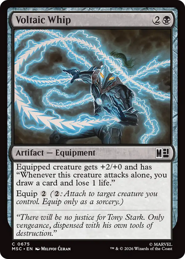 Voltaic Whip [Marvel Super Heroes Commander] Magic: The Gathering