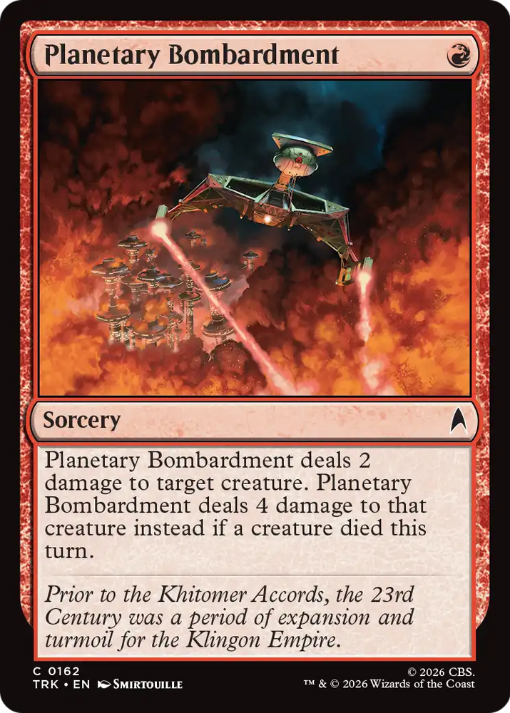 Planetary Bombardment [Star Trek] Magic: The Gathering