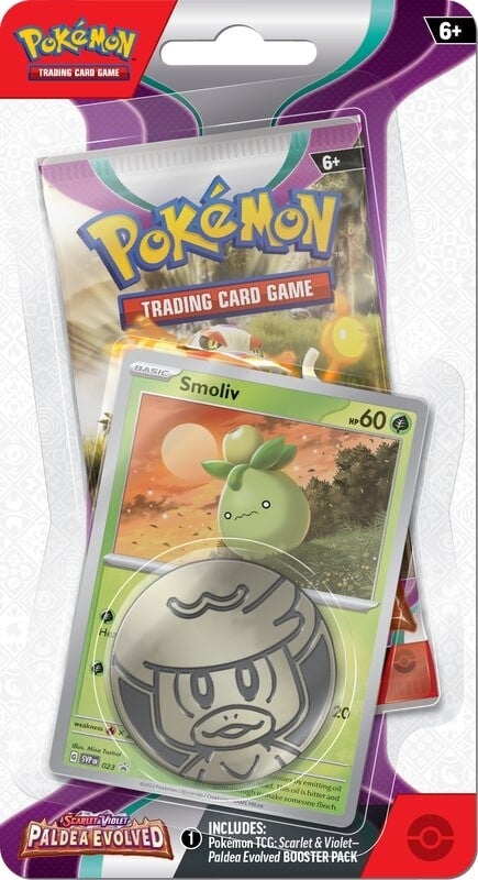 Scarlet & Violet: Paldea Evolved - Single Pack Blister (Smoliv) Pokémon
