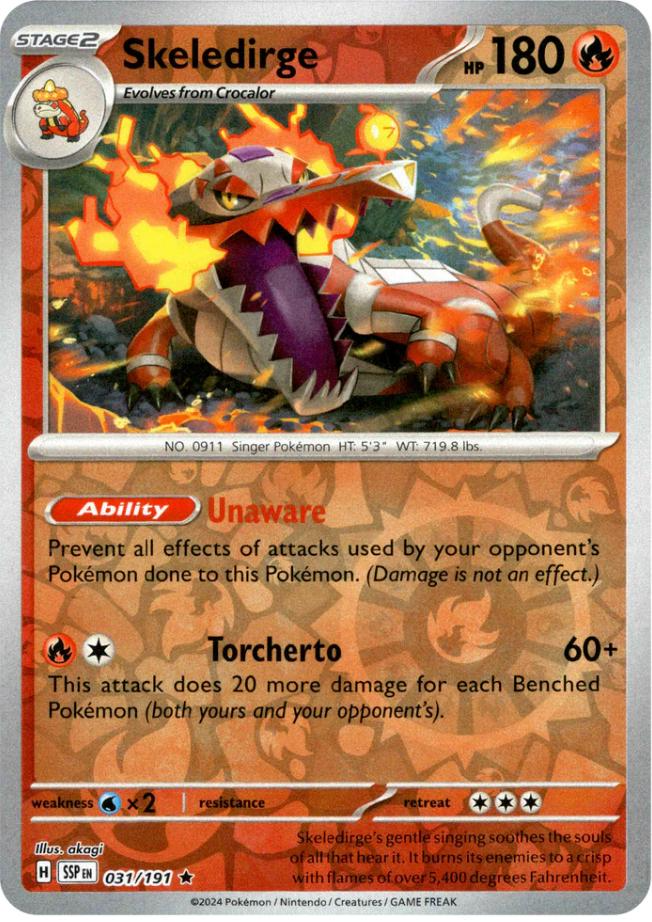 Skeledirge (031/191) [Scarlet & Violet: Surging Sparks] Pokémon