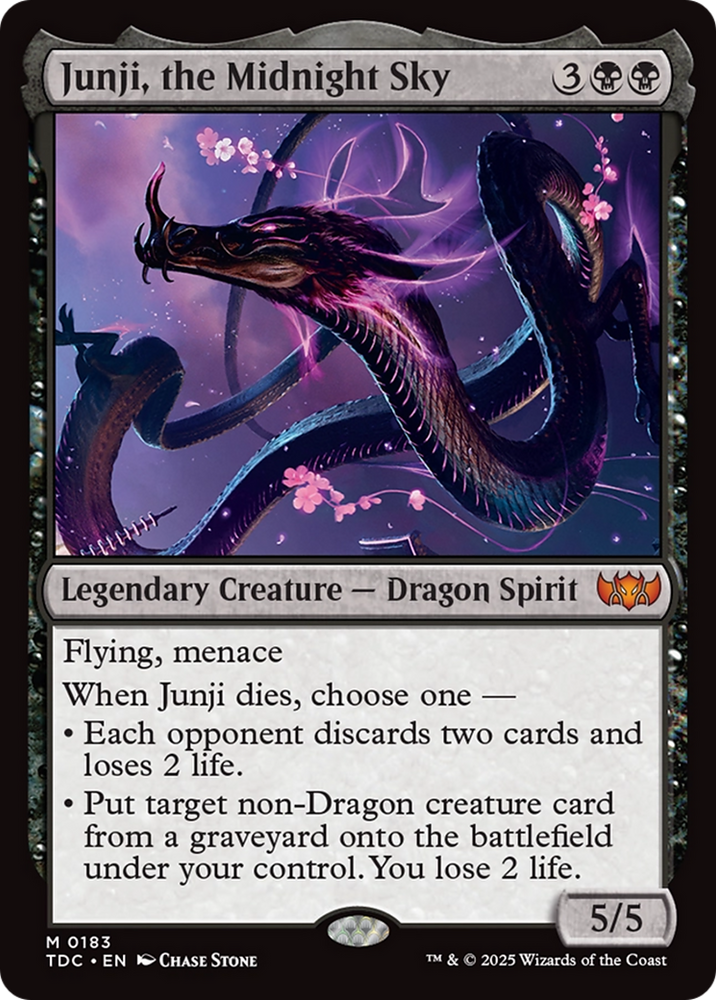 Junji, the Midnight Sky [Tarkir: Dragonstorm Commander] Magic: The Gathering