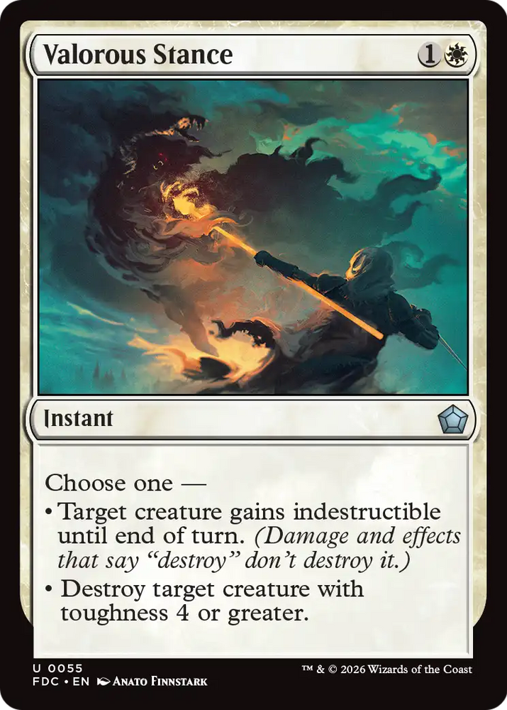 Valorous Stance [Foundations Commander] Magic: The Gathering