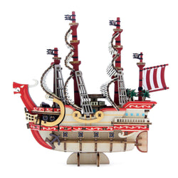 Wa-gu-mi One Piece Red Force Ship Model Wooden 3D Puzzles