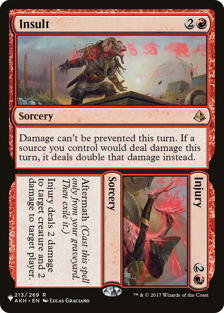 Insult // Injury [The List] Magic: The Gathering