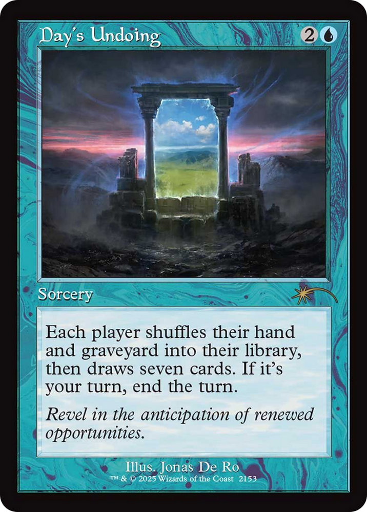 Day's Undoing (Retro Frame) [Secret Lair Drop Series] Magic: The Gathering