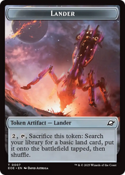 Robot // Lander (0007) Double-Sided Token [Edge of Eternities Tokens] Magic: The Gathering