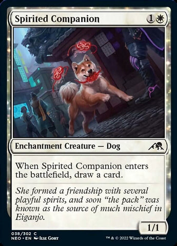 Spirited Companion [Kamigawa: Neon Dynasty] Magic: The Gathering