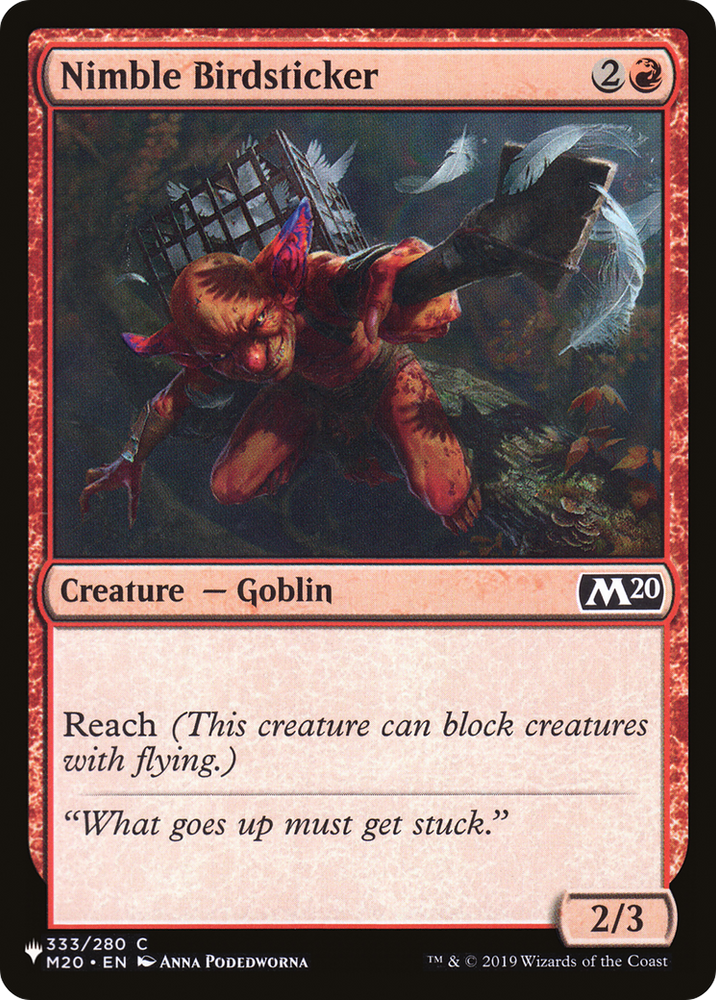 Nimble Birdsticker [The List] Magic: The Gathering