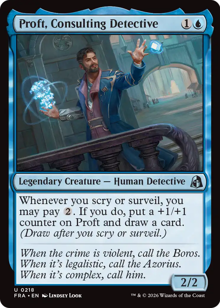 Proft, Consulting Detective [Reality Fracture] Magic: The Gathering