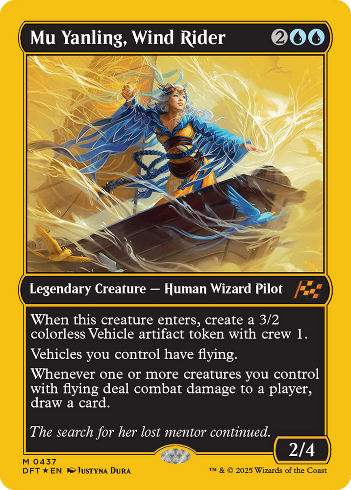 Mu Yanling, Wind Rider (First-Place Foil) [Aetherdrift] Magic: The Gathering