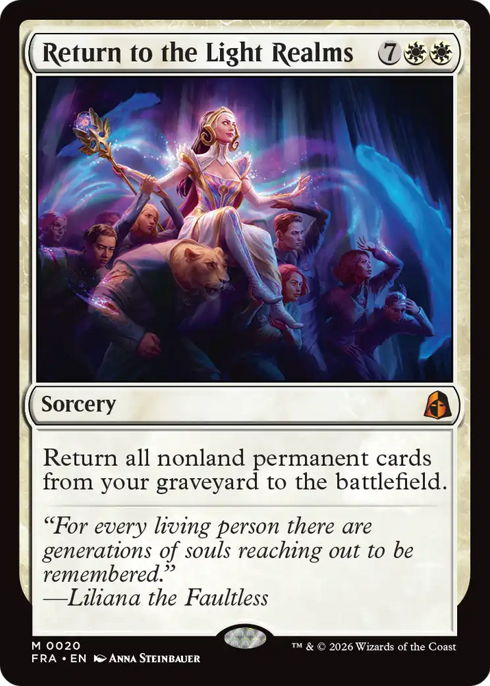 Return to the Light Realms [Reality Fracture] Magic: The Gathering