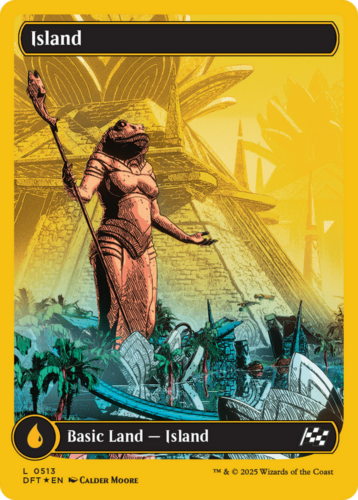 Island (0513) (First-Place Foil) [Aetherdrift] Magic: The Gathering