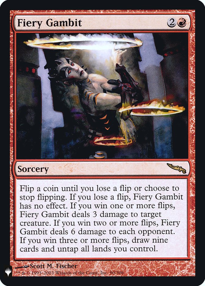 Fiery Gambit [Mystery Booster] Magic: The Gathering
