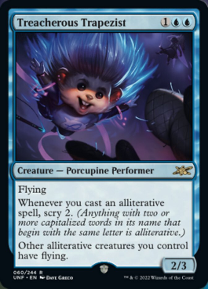 Treacherous Trapezist [Unfinity] Magic: The Gathering