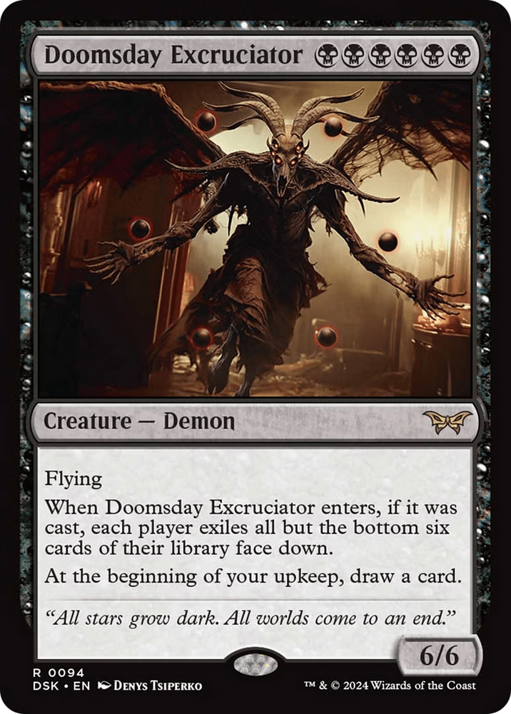 Doomsday Excruciator [Duskmourn: House of Horror] Magic: The Gathering