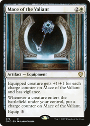 Mace of the Valiant [Phyrexia: All Will Be One Commander] Magic: The Gathering