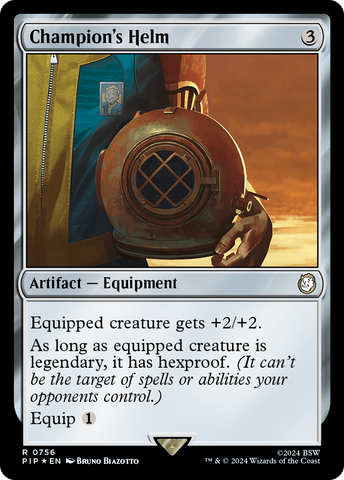 Champion's Helm (Surge Foil) [Fallout] Magic: The Gathering