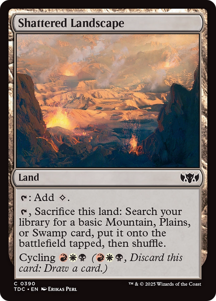 Shattered Landscape [Tarkir: Dragonstorm Commander] Magic: The Gathering