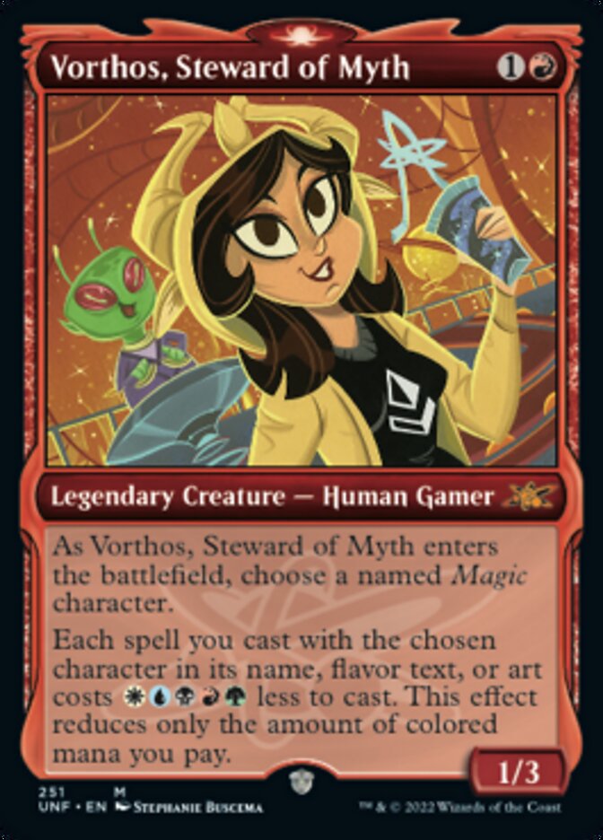 Vorthos, Steward of Myth (Showcase) [Unfinity] Magic: The Gathering