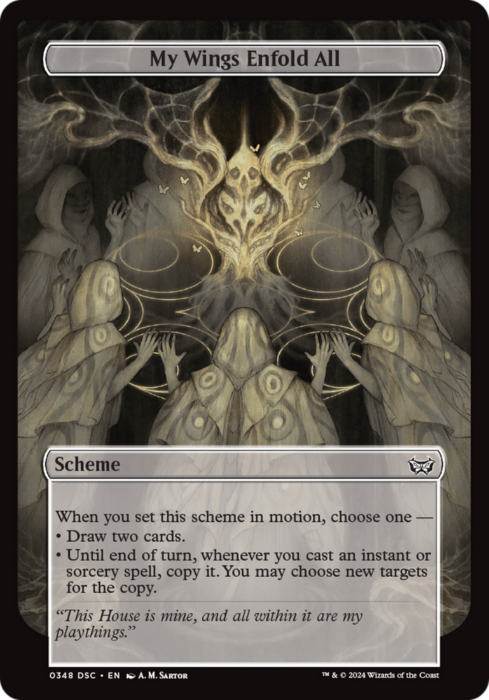 My Wings Enfold All (Full Art) [Duskmourn: Archenemy] Magic: The Gathering