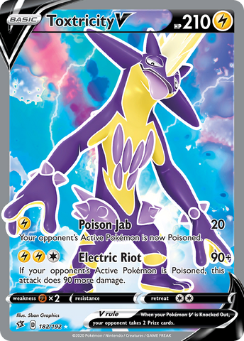 Toxtricity V (182/192) [Sword & Shield: Rebel Clash] Pokémon