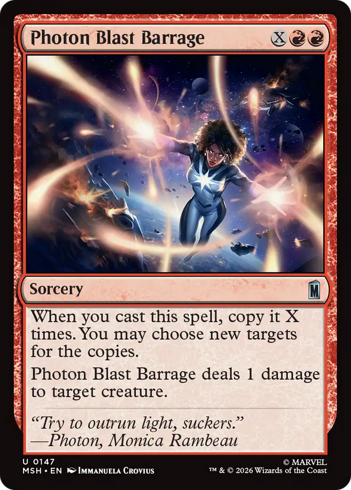 Photon Blast Barrage [Marvel Super Heroes] Magic: The Gathering