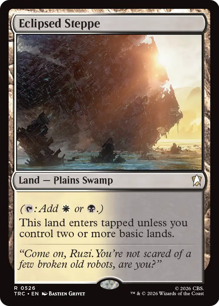 Eclipsed Steppe (Surge Foil) [Star Trek Commander] Magic: The Gathering