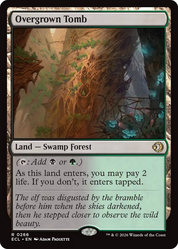 Overgrown Tomb [Lorwyn Eclipsed] Magic: The Gathering
