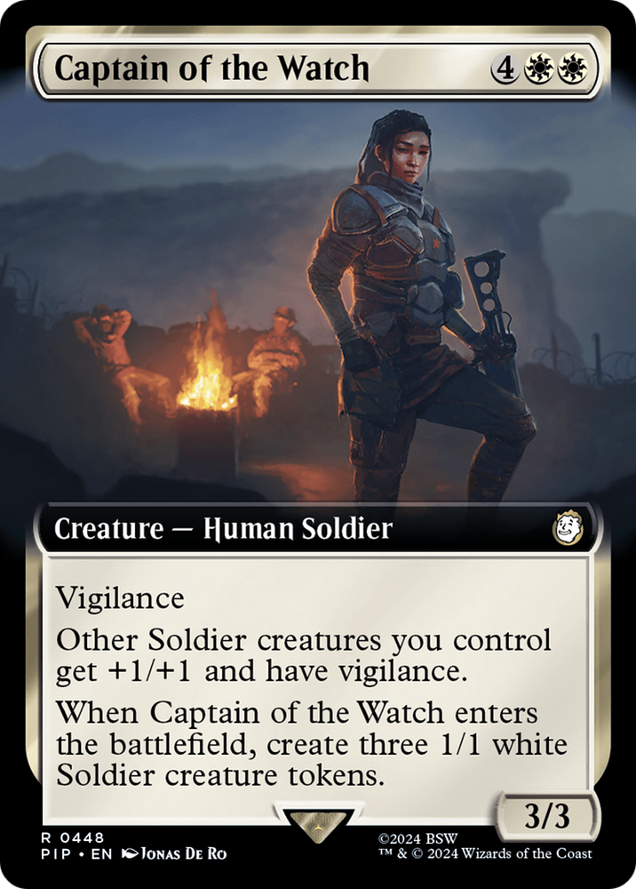 Captain of the Watch (Extended Art) [Fallout] Magic: The Gathering
