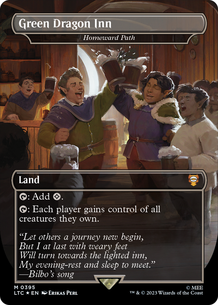 Green Dragon Inn - Homeward Path (Borderless) (Surge Foil Realms and Relics) [The Lord of the Rings: Tales of Middle-Earth Commander] Magic: The Gathering