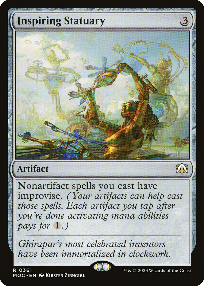 Inspiring Statuary [March of the Machine Commander] Magic: The Gathering