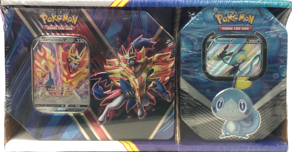 Legends of Galar/Galar Partners - 2-Pack Tin (Zamazenta V & Inteleon V) Pokémon