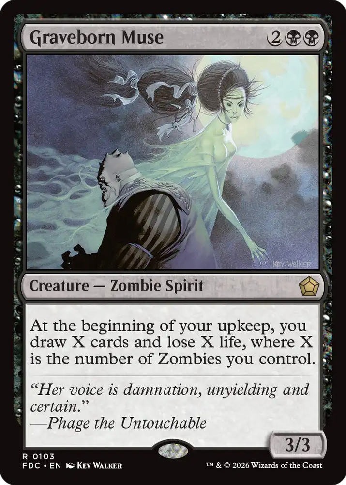 Graveborn Muse [Foundations Commander] Magic: The Gathering