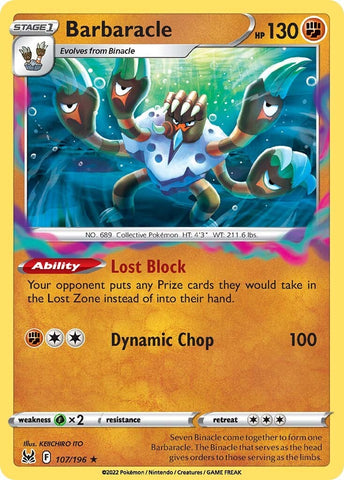 Barbaracle (107/196) [Sword & Shield: Lost Origin] Pokémon