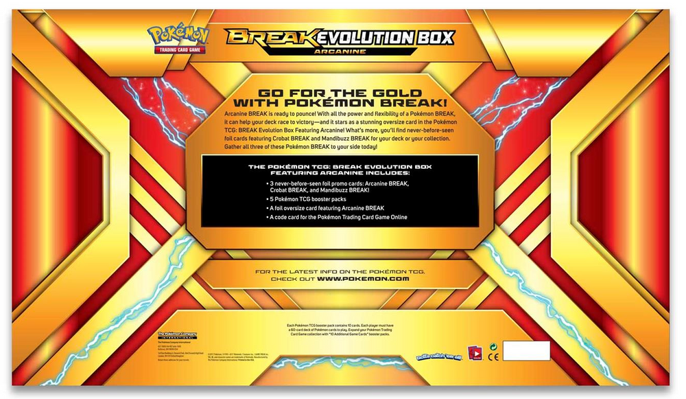BREAK Evolution Box (Arcanine) Pokémon