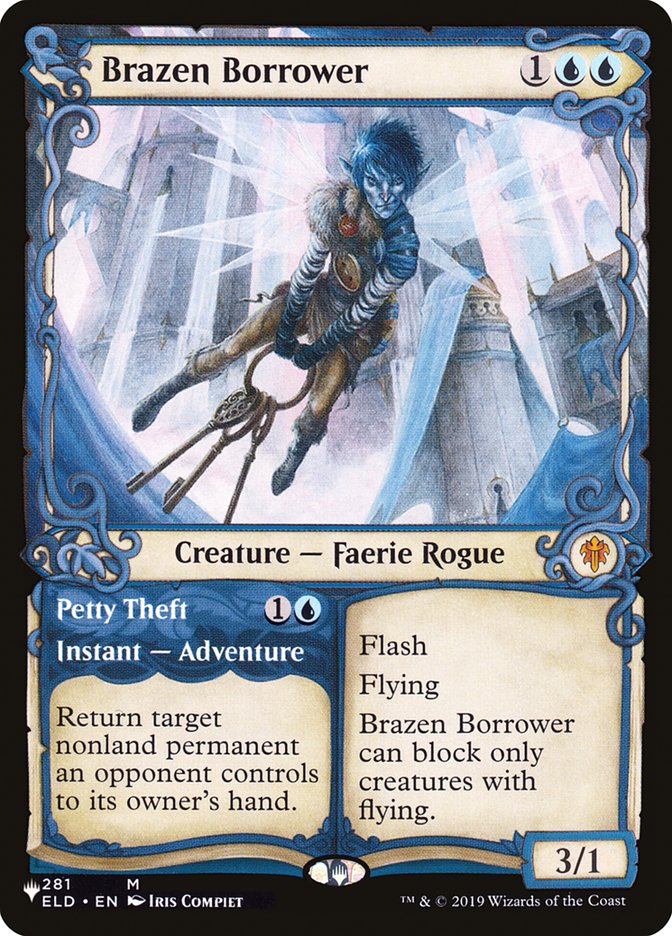 Brazen Borrower // Petty Theft [The List] Magic: The Gathering