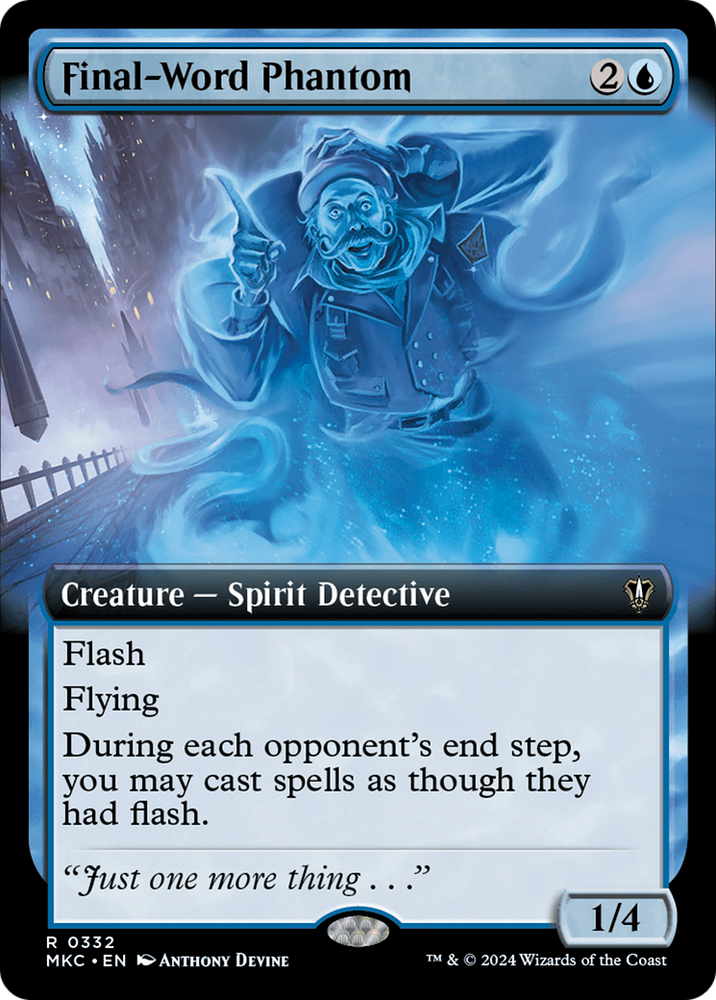 Final-Word Phantom (Extended Art) [Murders at Karlov Manor Commander] Magic: The Gathering