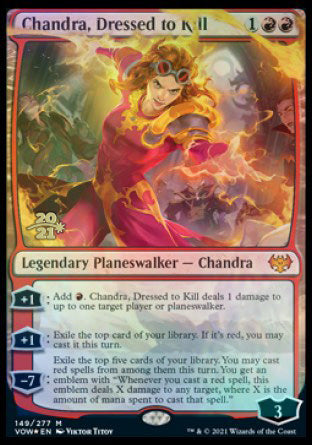 Chandra, Dressed to Kill [Innistrad: Crimson Vow Prerelease Promos] Magic: The Gathering