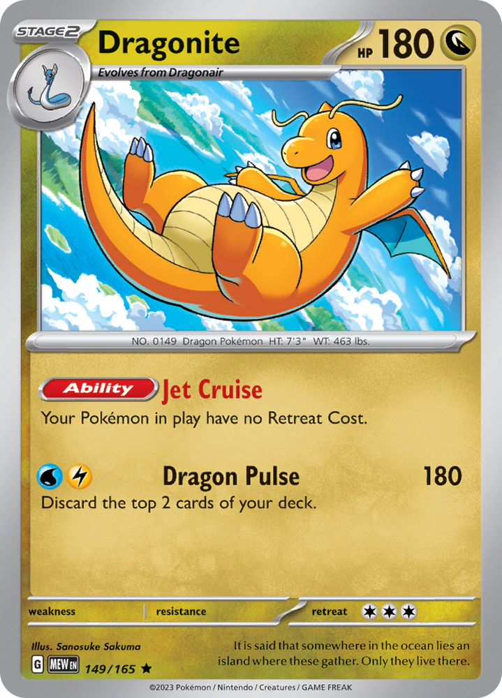 Dragonite (149/165) [Scarlet & Violet 151] Pokémon
