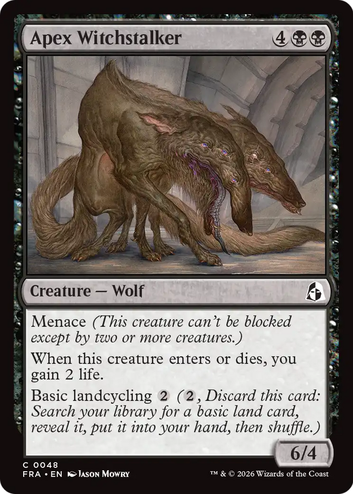 Apex Witchstalker [Reality Fracture] Magic: The Gathering