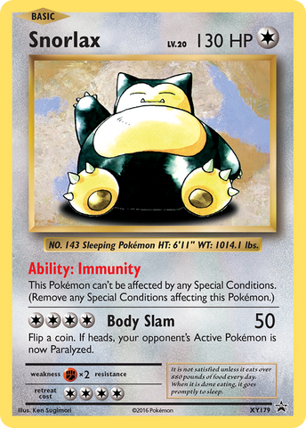 Snorlax (XY179) [XY: Black Star Promos] Pokémon