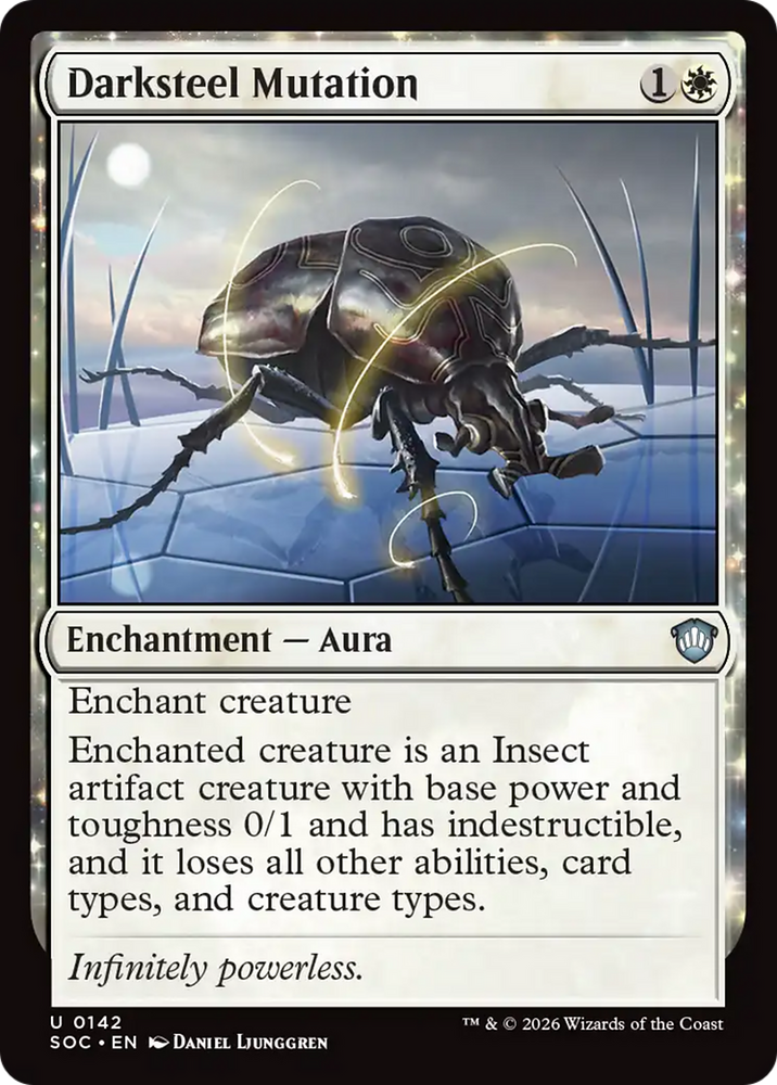 Darksteel Mutation [Secrets of Strixhaven Commander] Magic: The Gathering