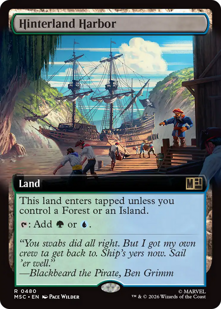 Hinterland Harbor (Extended Art) [Marvel Super Heroes Commander] Magic: The Gathering