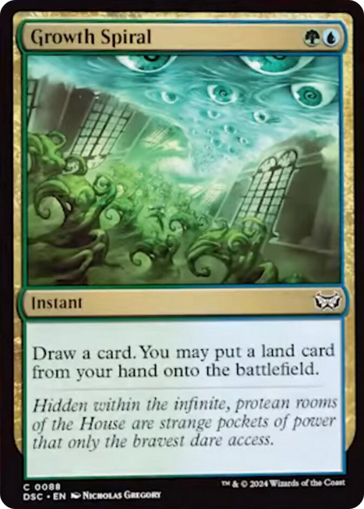 Growth Spiral [Duskmourn: House of Horror Commander] Magic: The Gathering