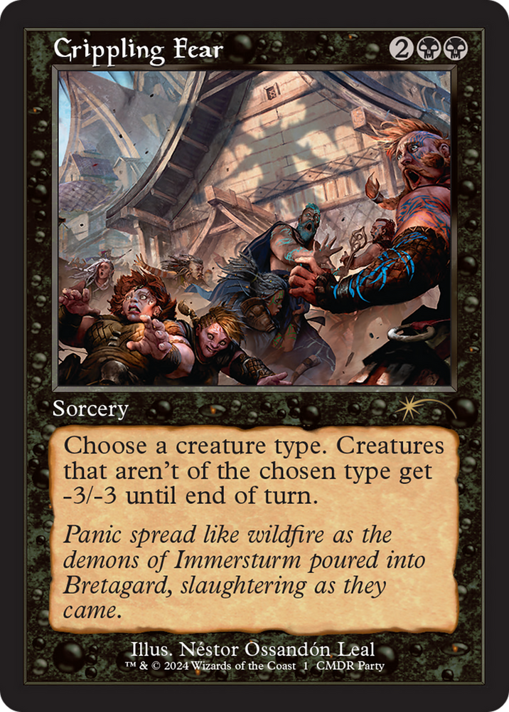 Crippling Fear (Retro Frame) [Wizards Play Network 2024] Magic: The Gathering